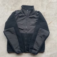 REIMGLA Sheep Boa Fleece Stand Jacket(Black)