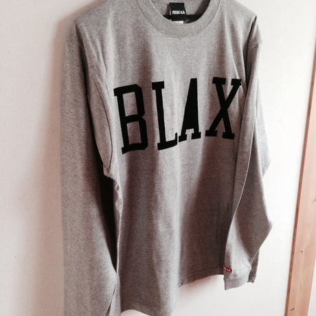 BLAX LOGO Long T-shirts(Gray)