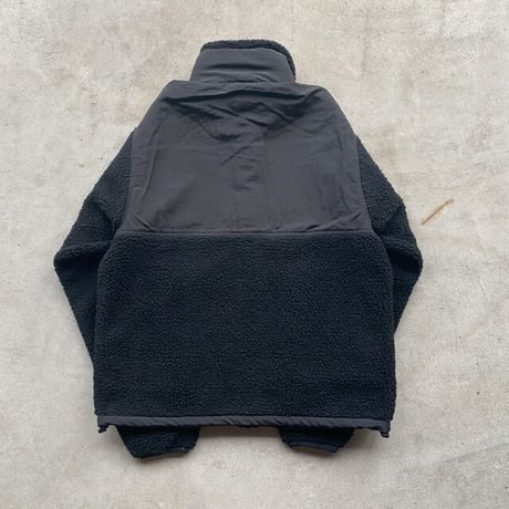 REIMGLA Sheep Boa Fleece Stand Jacket(Black)