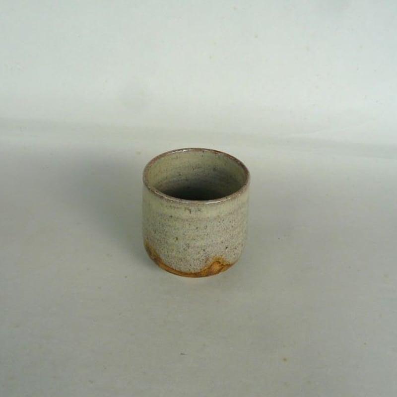 絶品　小代焼中平窯　藁灰釉後手急須(面取)　追加サービスで高級湯呑み　ぐい呑み hagismalljar3.jpg