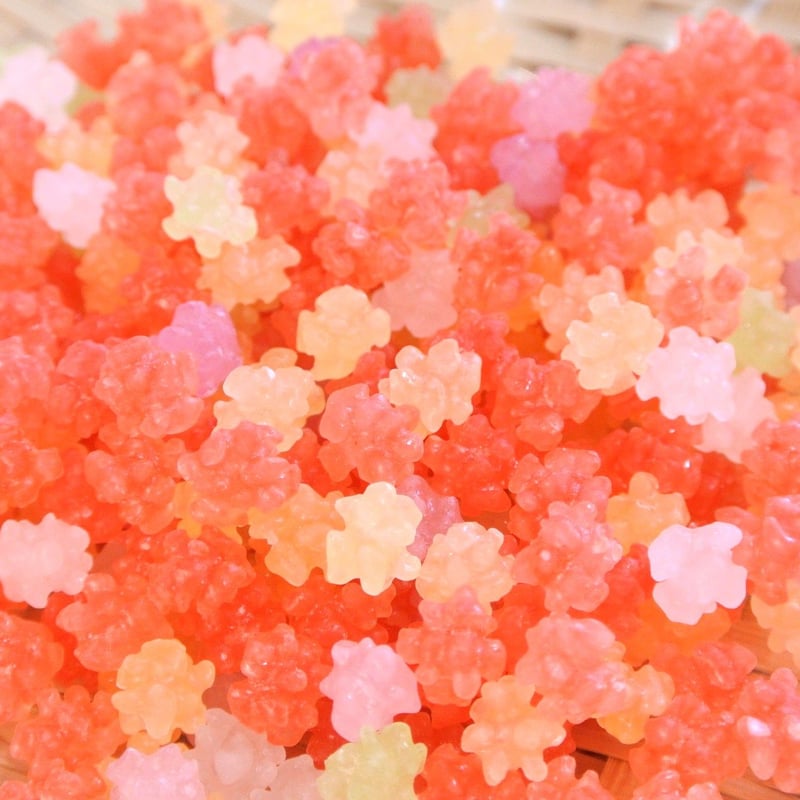 クリスタルもみじ金平糖(1kg)色合いくっきり！ツノくっきりの小粒