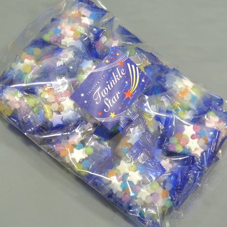ツインクルスター／ラムネ菓子と金平糖(たっぷり５００ｇ)個包装金平糖、星型ラムネ♪砂糖菓子とラムネ菓子