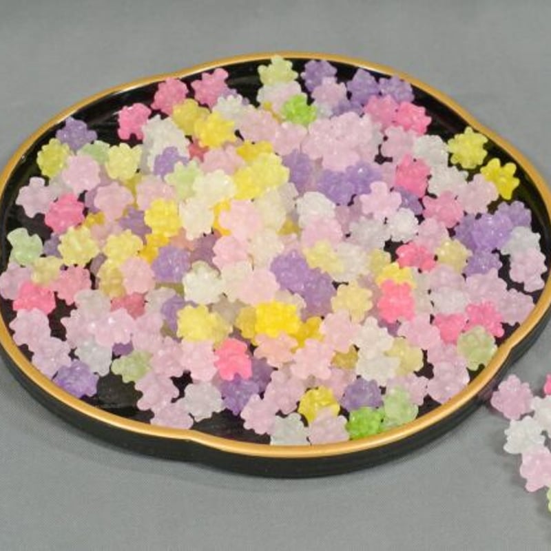 クリスタル春の花園金平糖/小綸(1kg)美形、暖系色のミックス