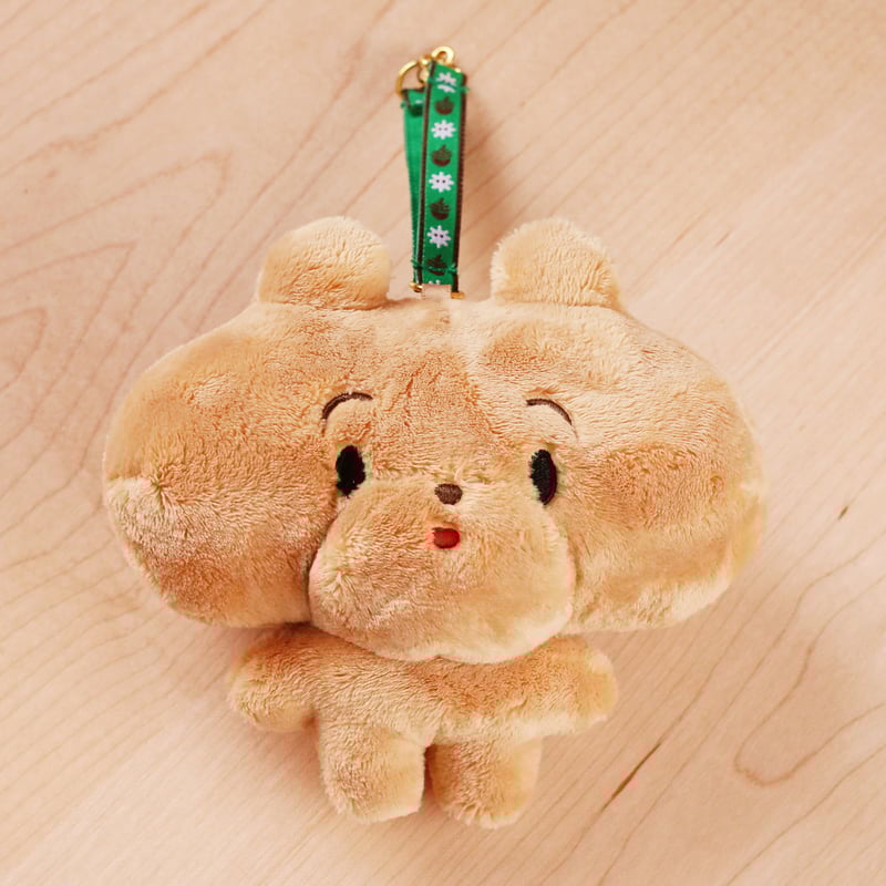 おたふくま ぽくぽく おでかけ ぬいぐるみ きーちぇーん