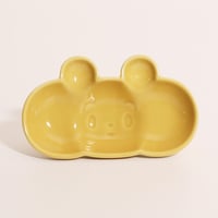 おたふくま ぽくぽく こざら ［きいろ］otafukuma pokupoku small plate