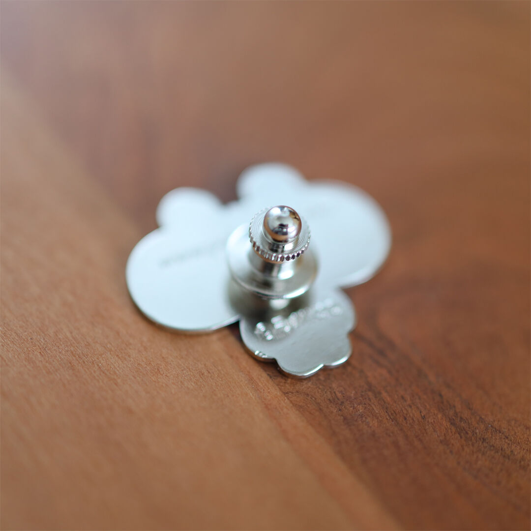 おたふくま ぽくぽく ぴんばっじ（銀） | Maniackers Design Shop