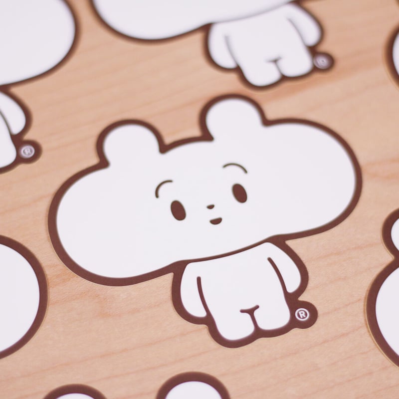 おたふくま ぽくぽく すてっかー 10枚入 | Maniackers Design Shop