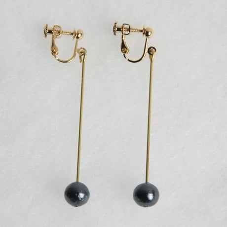 pearl earring long [VE-003b]