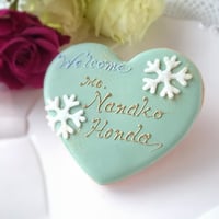 【ハート型】雪モチーフ