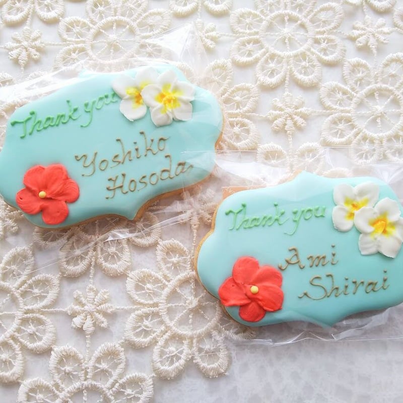 プレート型やや大きめ】アロハクッキー | ｽｲｰﾂｷﾞﾌﾄ ﾌﾟﾃｨｼｭｼｭ petit