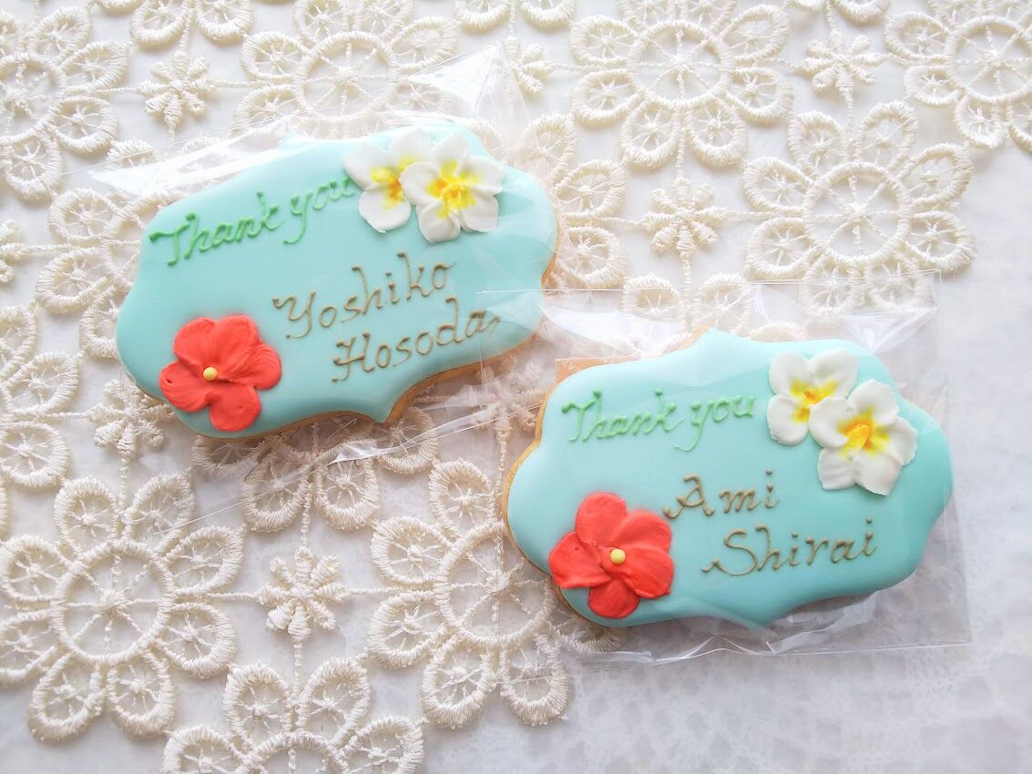 プレート型やや大きめ】アロハクッキー | ｽｲｰﾂｷﾞﾌﾄ ﾌﾟﾃｨｼｭｼｭ petit