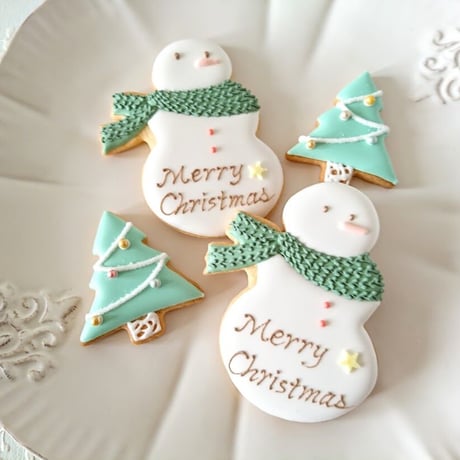 【クリスマス】雪だるまクッキー