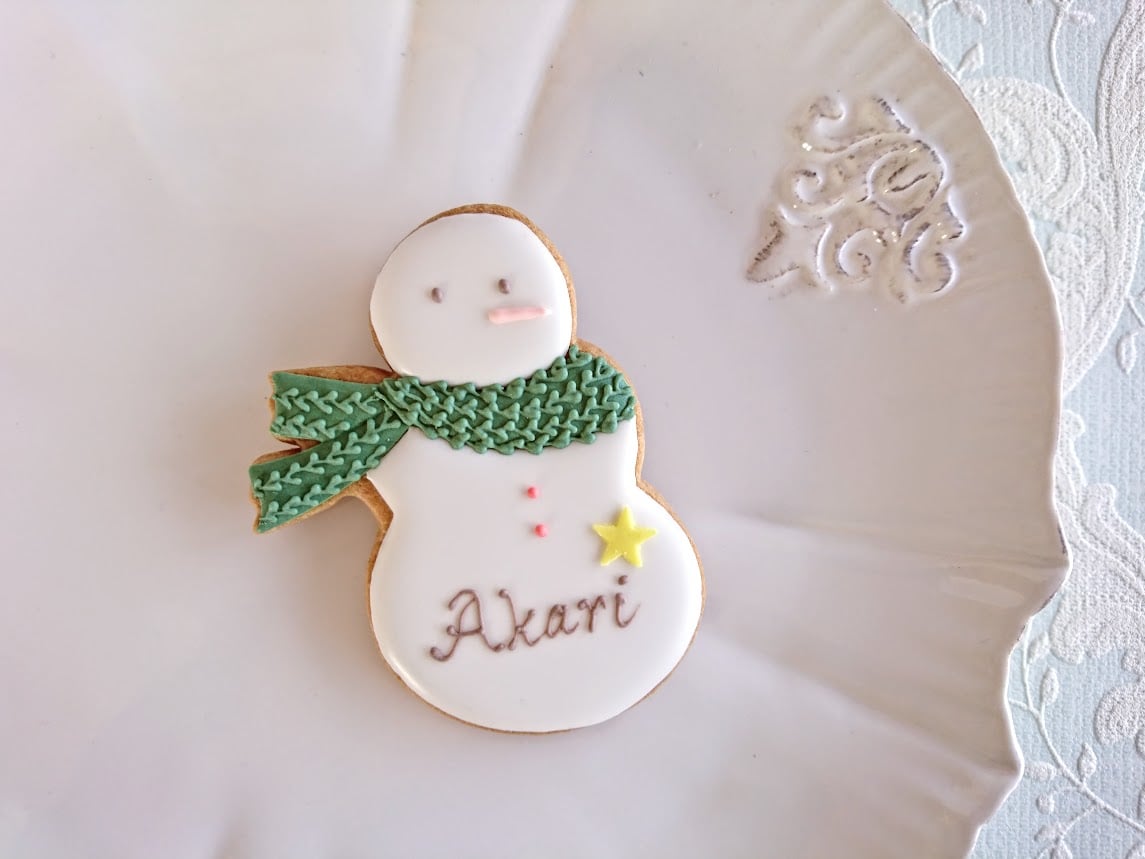雪だるま アイシングクッキー | ｽｲｰﾂｷﾞﾌﾄ ﾌﾟﾃｨｼｭｼｭ petit chou