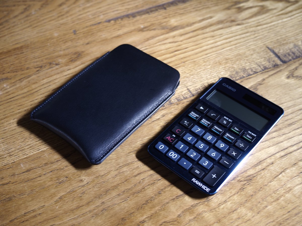 カシオ プレミアム電卓S100NB専用ケース | RAWHIDE カシオ プレミアム電卓S100NB専用ケース | RAWHIDE