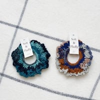 【ダウンロードレシピ】　Babymerinoframe　で編むボリュームシュシュ