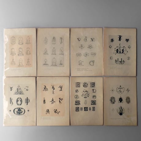 ND216　アールデコな『裝飾文字圖案集』