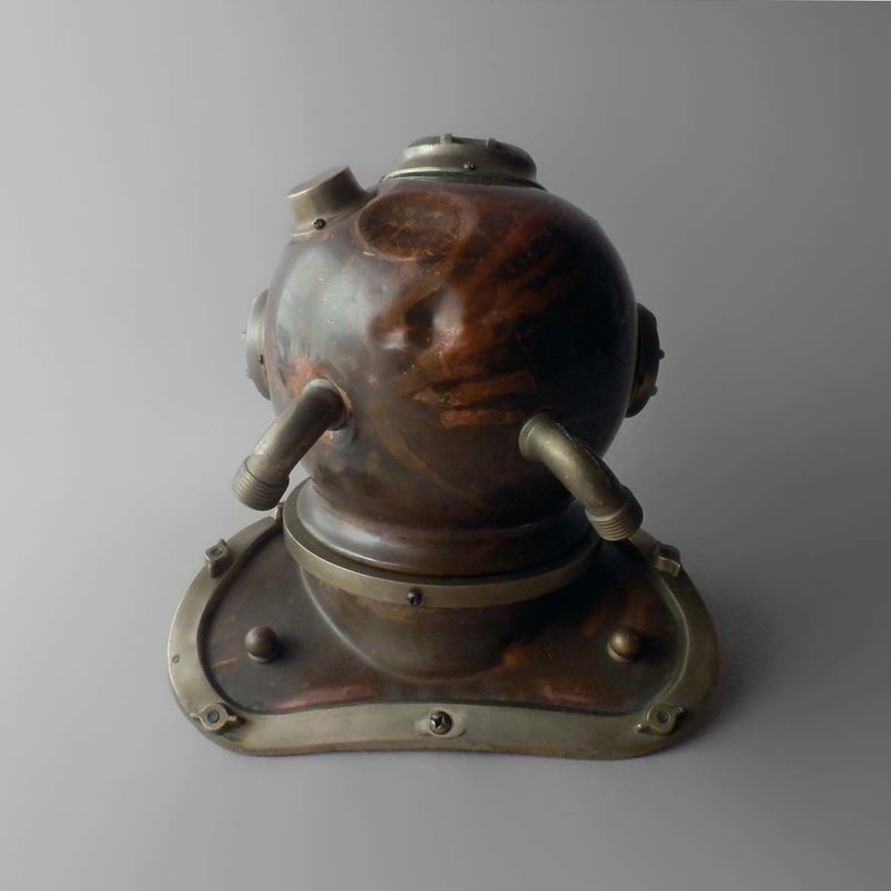 潜水ヘルメット アンティークセット レトロ 潜水ヘルメット