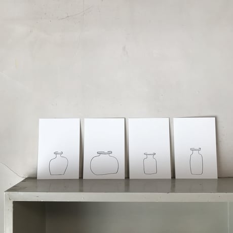 YOKO ANDERSSON YAMANO &PAPIER LABO.<GLASS BOTTLE CARD>