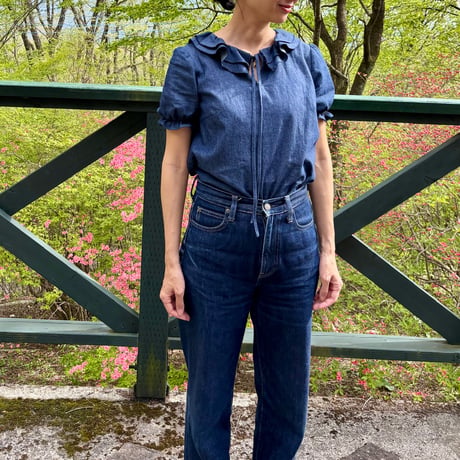 Chloe Blouse Indigo / クロエブラウス インディゴ
