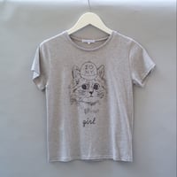New York Cat T-Shirt グレー