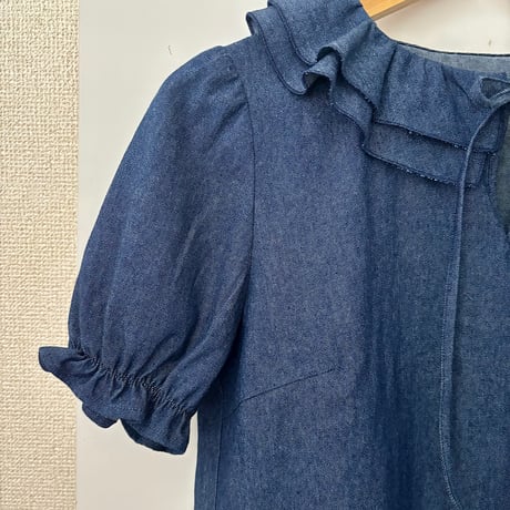 Chloe Blouse Indigo / クロエブラウス インディゴ