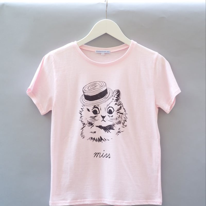 London Cat T-Shirt ピンク | wanderclad etc..