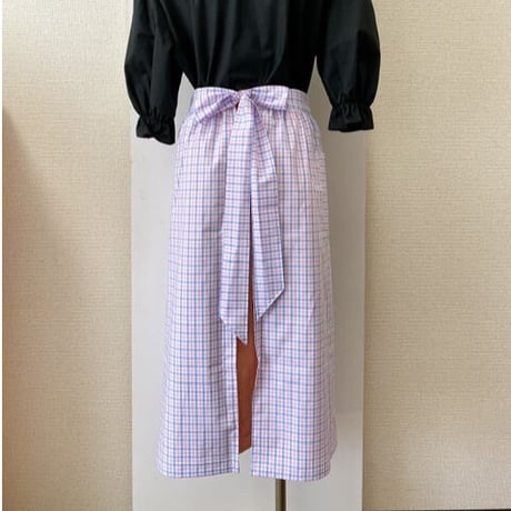 Marie & Margaret “Amy” skirt apron pink gingham