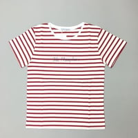 THE HAMPTONS T-SHIRTS RED/ ハンプトンズボーダーTレッド