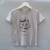 London Cat T-Shirt グレー