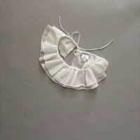 DOUBLE RUFFLE COLLAR "Petal" WHITE ダブルラッフルカラー"花びら"ホワイト