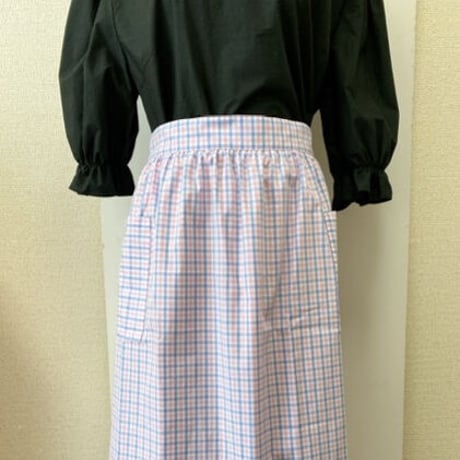 Marie & Margaret “Amy” skirt apron pink gingham