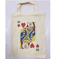 BOOKO THE QUEEN TOTE BAG ぶーこトランプ柄トートバッグ