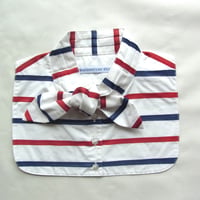 Bow Collar White Stripes