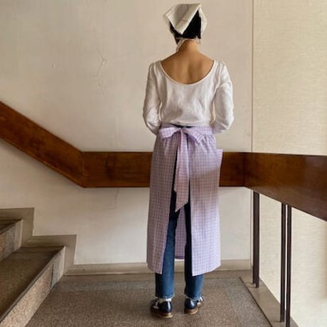 Marie & Margaret “Amy” skirt apron pink gingham