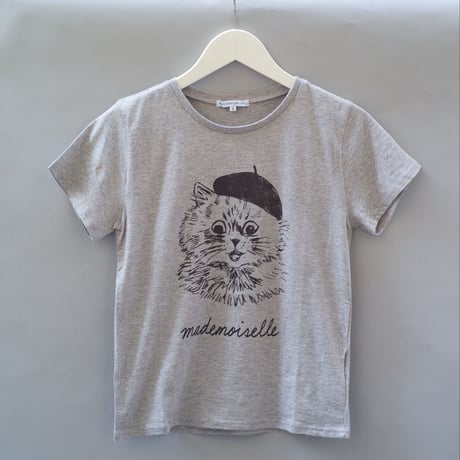 Paris Cat T-Shirt グレー