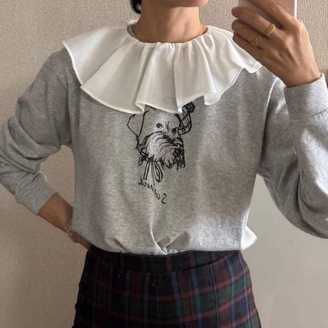 BIG RUFFLE COLLAR WHITE ビッグラッフルカラー ホワイト