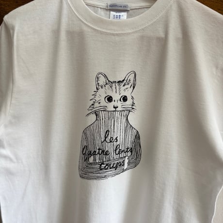 Cinephile T-Shirts "Les Quatre Cents Coups" WhiteシネフィルTシャツ  「大人は判ってくれない」ホワイト
