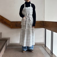 Marie & Margaret "Beth" Apron Whiteエプロン"ベス”ホワイトチェック