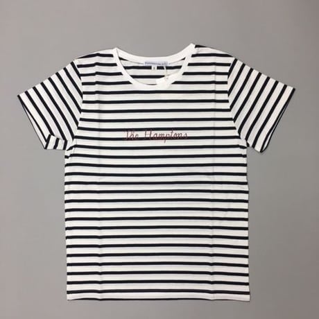 THE HAMPTONS T-SHIRTS NAVY/ ハンプトンズボーダーTネイビー