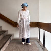 Marie & Margaret "Meg" Apron  ”メグ”エプロンラベンダーストライプ