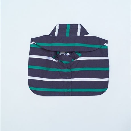 Bow Collar Navy Stripes