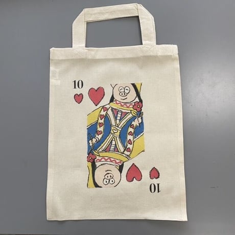 BOOKO THE QUEEN TOTE BAG ぶーこトランプ柄トートバッグ