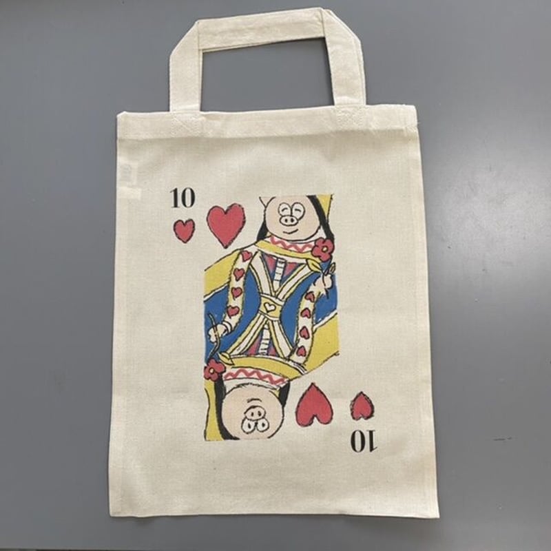 BOOKO THE QUEEN TOTE BAG ぶーこトランプ柄トートバッグ | wande