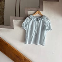 Chloe Blouse Blue Gray / クロエブラウス　ブルーグレー