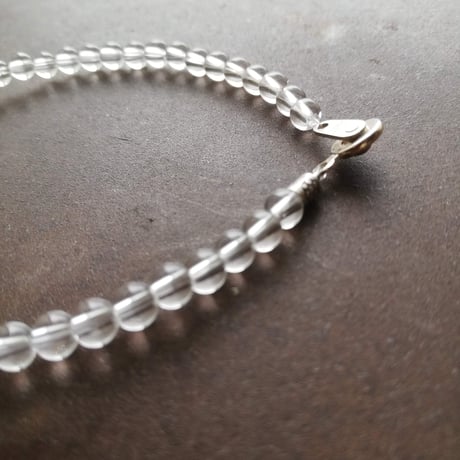 fullerene フラーレン 水晶4mmブレスレット18.5cm(marsa*original fullerene book付)　bb-72