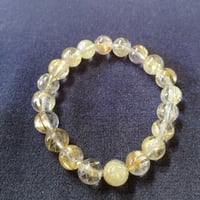 天然石　ルチルクォーツブレスレット 2A+　丸玉8mm