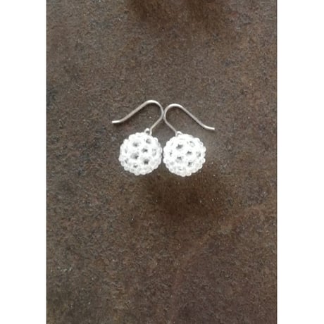 fullerene フラーレン 水晶2mmピアス/イヤリングsv925(marsa*original fullerene book付)