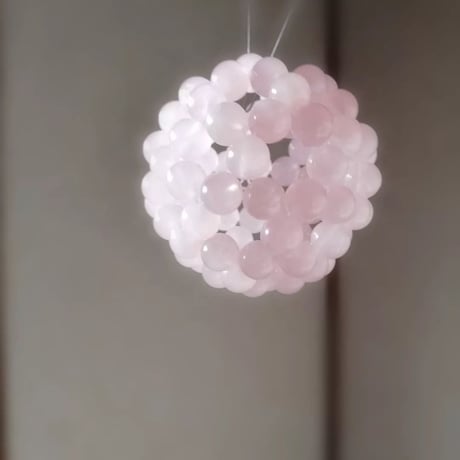 fullerene フラーレン　ローズクォーツ８mm(marsa*original fullerene book付)