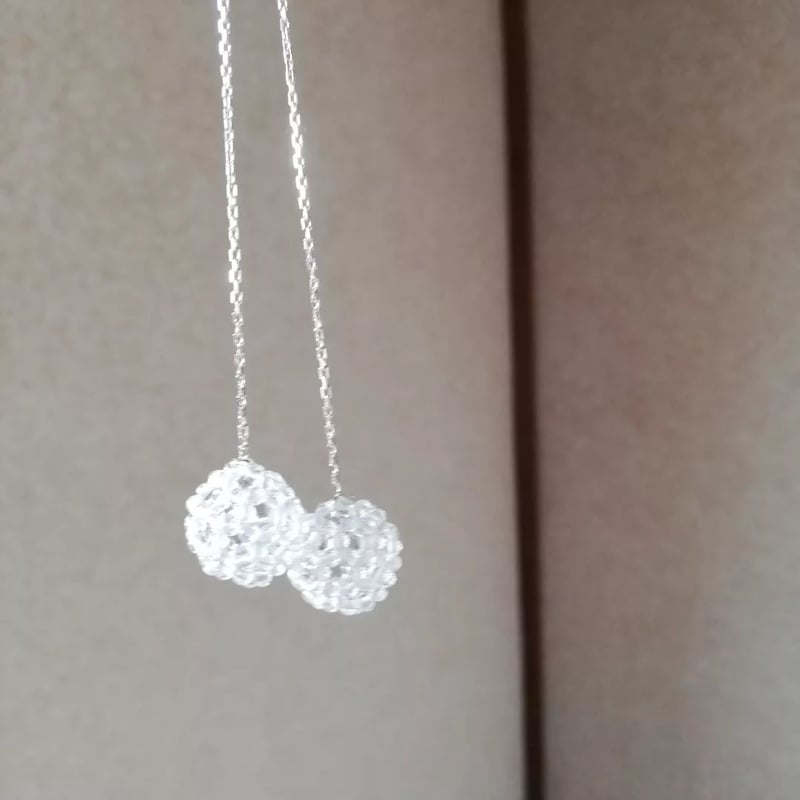 fullerene フラーレン水晶2mmアメリカンピアス(marsa*original ful