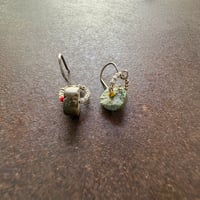 カレンシルバーとターコイズのピアス b
